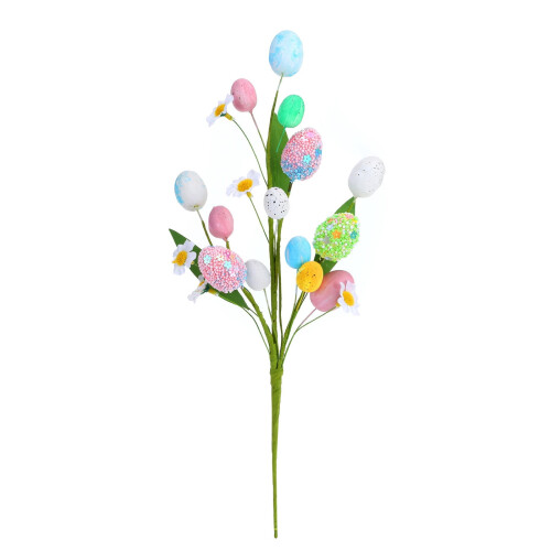 Easter Egg Floral Picks with Bendable Stems and Speckled 1