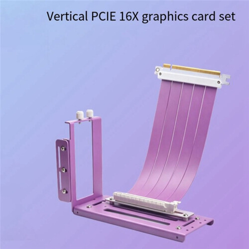 GPU Riser Cable Kit PCIe 4.0 X16  Card Extension Cable with Vertical Mount Bracket for Gaming Computer Case 25CM 2