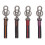 Metal Key Chain for Home Use Black Red 1 Piece 5