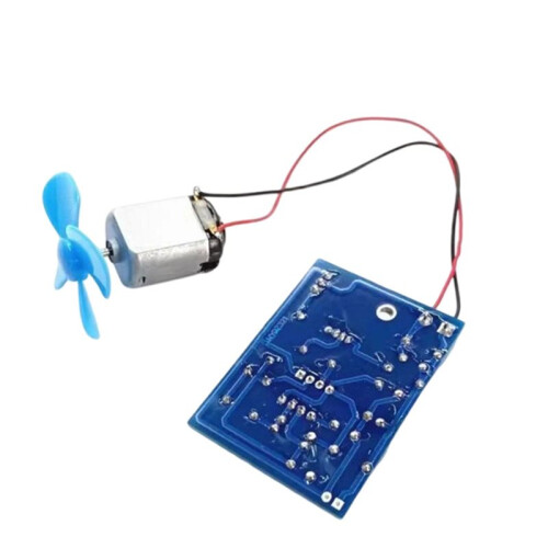 NE555 DIY Electric Fan Kit DC4.5V Motor Pulse Width Speed Controller Kit DIY Electronic Soldering Practice Training 2