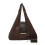 Keychain Tote Bag Foldable Leather Mini Shoulder Purse with 6