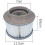 (As show, One size) 3-pack reservfilter för pool till MSPA FD2089 4