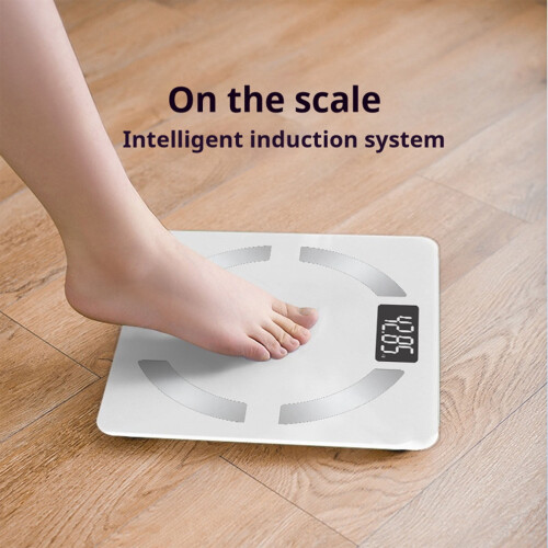 Smart Body Composition Scale with Bluetooth, White, 500 lbs 2