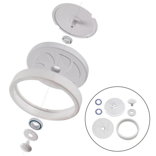 Replacement Kit Pool Cleaner Assembly Complete Wheel Replacement Kit  Bearings C60 Large Axle with Sand Guard C66 2