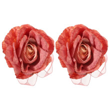 Curtain Binding Strap Pink Cloth 2 pcs 8.65 x 3.14 x 2.95 in
