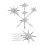 Rhinestone Hair Clips Silver 4 Pieces 7