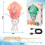 Dancing Octopus Toy Pink Rechargeable Interactive with 3