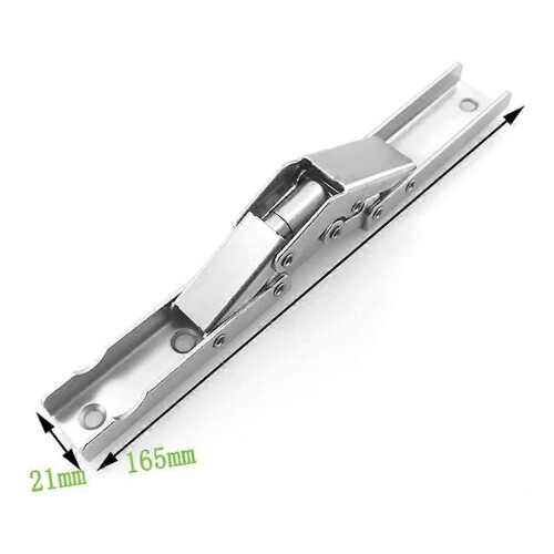 (As show, One size) 3 Pcs Folding Brackets Hidden Cabinet Hardware Connectors 90 Degree Flat Spring Folding Hinge 2