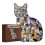 Cat-Shaped Wooden Puzzle Colorful Irregular Design L 1