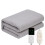 Heated Flannel Blanket Dark Grey 32x60 Inches 1