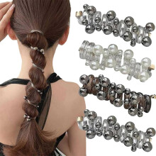Soft Elastic Spiral Hair Ties 4 Pieces