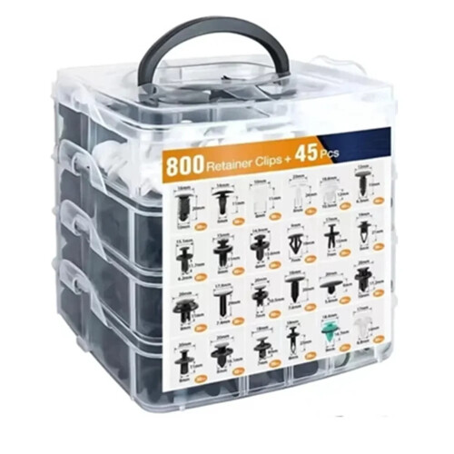 Auto Fastener Clip Kit ABS Trim Retainers 100-800 pcs 16