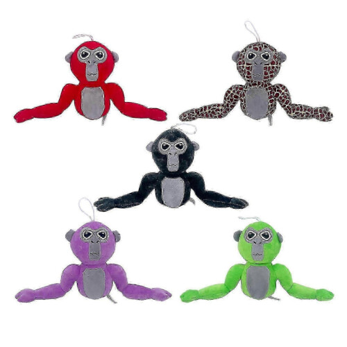 Gorilla Tag Bunte Gorilla-Puppe Plüschtier, pcy 2