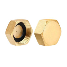 Brass Threaded Plug 1/2 Inch Internal Pipe Cap High Pressure