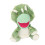 Marionnette à main interactive en forme d'animal vert - Peluche douce de 25 cm avec bouche mobile pour 2