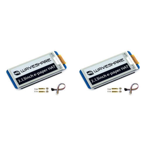 2X Waveshare 2.13Inch E-Ink Display HAT, White Two-Color 250X122 Pixel E-Paper Screen LCD for Raspberry Pi 4B/3B+/3B/2B/Zero