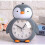 Réveil enfant Pingouin mignon avec veilleuse - Gris clair 2