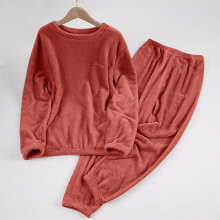 SYMOID Fuzzy Fleece Pajama Set Women Size S