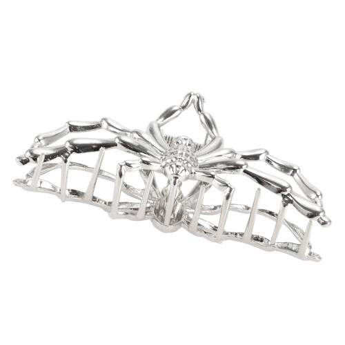 Halloween Spider Hair Clip Silver Tone 1 Pc