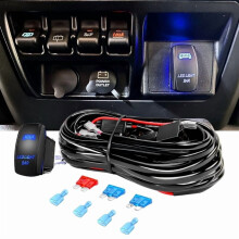 Light Bar Wiring Harness Kit 16AWG 12V Waterproof Rocker