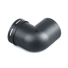 5X 60mm Car Heater Warm Air Ducting Pipe Elbow Outlet Connector Black Plastic Replacement Accessories Outlet Connector