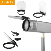 5X AK-R12 Bounce Kaart Ronde Flitskop voor H200R V1 Flash Series,V1-S,V1-N,V1-C,AD200 Pro,AD200 Shading Plate