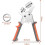 Pinze per occhielli, set professionale per forare occhielli con 100 occhielli in metallo per pelle, 3