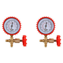 2X Kältemittel Manometer Klimaanlage Nachfüllen Manometer Manometer Manometer für R12 R502 R22 R410 R134A