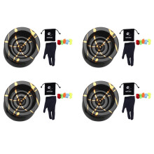 4X Magicyoyo N11 Alloy Aluminum Professional Yoyo Unresponsive Yoyo (Black Golden) Bag, Glove 20 Strings