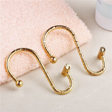 36X Anneaux de Crochets de Rideau de Douche, Anneaux de Rideau de Douche Décoratifs en Laiton pour Tringle de Douche de Salle de Bain, Crochets de
