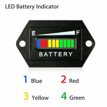 2X JAUGE de COMPTEUR D'INDICATEUR de BATTERIE 48 V Volt Convient pour Chariot de EZGO Club Car