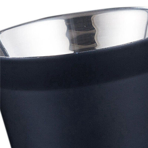 6X 80Ml Double Wall Stainless Steel Espresso Cup Insulation for  Pixie Coffee Cup Capsule Shape Coffee Mugs,A