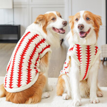 Fleece-Lined Pet Sweater for Large Dogs and Cats