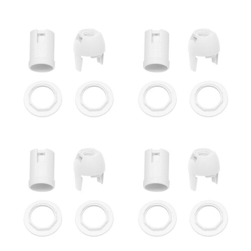 4X Plastic Shell Screw Type E14 Bulb Light Lamp Holder Socket AC 250V 2A
