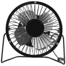 2X 5W 5V Solar Panel Powered Fan, Portable Ventilation Cooling Fan 4-Inch USB Fan for Camping Yacht Dog House