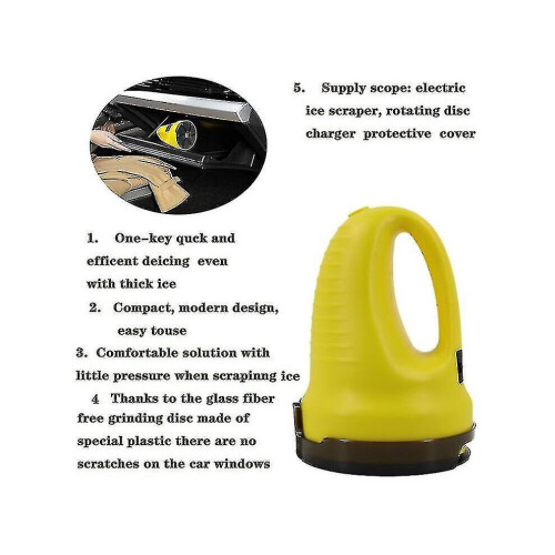 Car Windshield Electric Ice Scraper Usb Snow Removal Tool Multifunctional 2