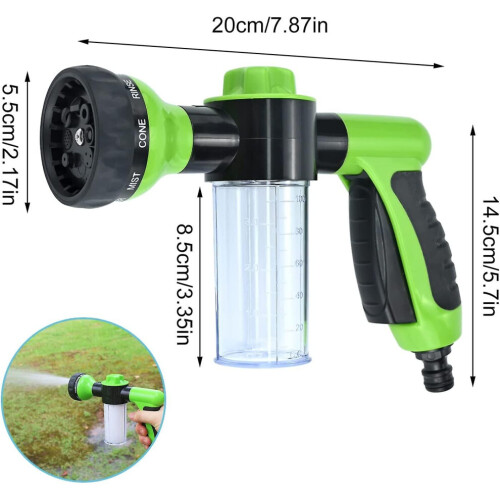 Tuinslangsproeier voor het besproeien van het gazon en het wassen van de auto 2