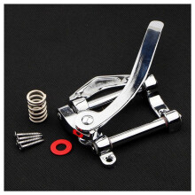 4X Guitar Vibrato Tailpiece Tremolo Flat Top Body Tremolo Unit Vibrato Bridge for Tele, SG, LP, (Silver)