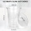 16 oz Plastic Iced Coffee Cups with Strawless Sip Lids, 100 3