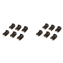 12PCS Boitier En Plastique Brun CR2032 Bouton Batterie Support de Prise de Batterie Bouton