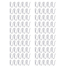 100 Stueck Vorhang Draperie Pin Haken - Silbrig