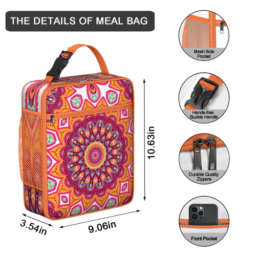 Mandala Psychedelic Thermal Lunch Box 1 Pack 1