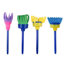 9 Pcs Sponge Paint Brushes for Kids for DIY Arts Crafts, 4 Pcs 10.5cm & 5 Pcs 9 cm