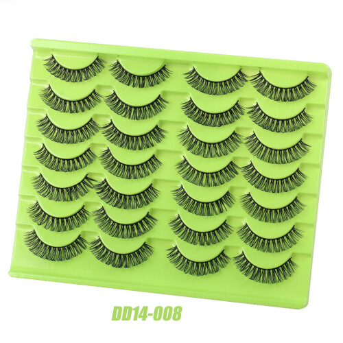 Synthetic Russian Curl Lashes 14 Pairs Thick Natural
