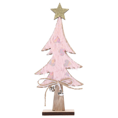 Wooden Christmas Tree Table Decor Rustic Farmhouse 1 Piece