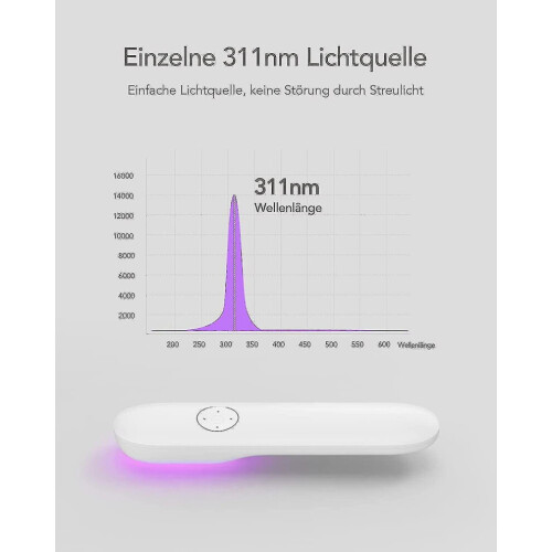 Led Sterilization Lamp Mini 311nm Handheld Portable 2