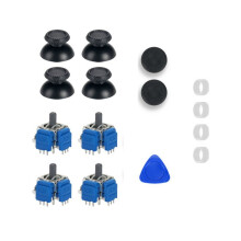 TMR Joystick with Joystick Caps for PS5 Controller Hall Effect Induction Joystick Potentiometer Repair Replacement Kit