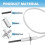 FDXLIGN1930 FD Ignitor Replacement Kit for  Universal H-Series Low Nox Pool Heater, Pool Heater Flame Sensor 1