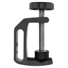 4 Pack Universal C Clamp with 1/4" and 3/8" Thread Hole, Desktop Mount Holder for Camera, Monitor, Workbench, Black