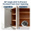 100 Pack 86 Degree Angle Restrictor Restriction Clips for Cabinet Doors - Hinge Restraints 1